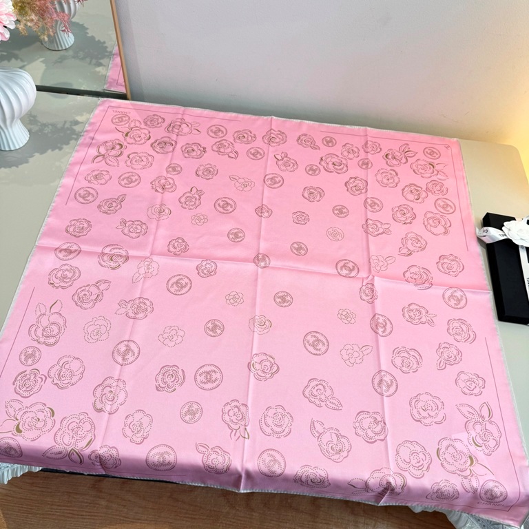 Chanel Single-Sided Silk Scarf-082