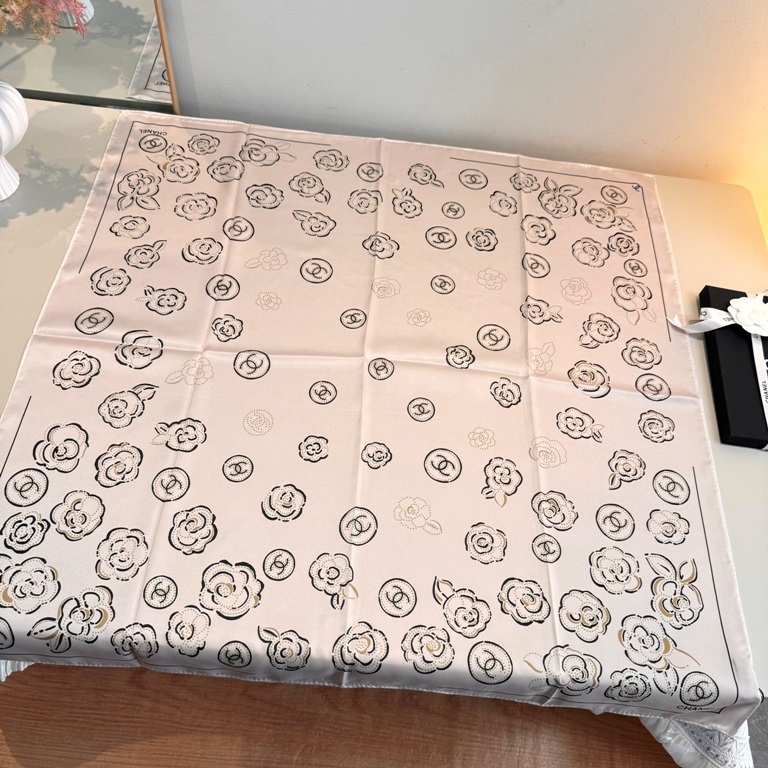 Chanel Single-Sided Silk Scarf-079