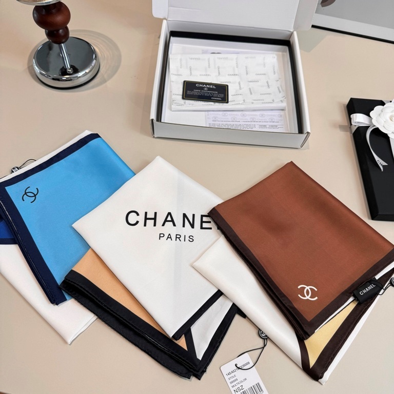 Chanel Single-Sided Silk Scarf-078