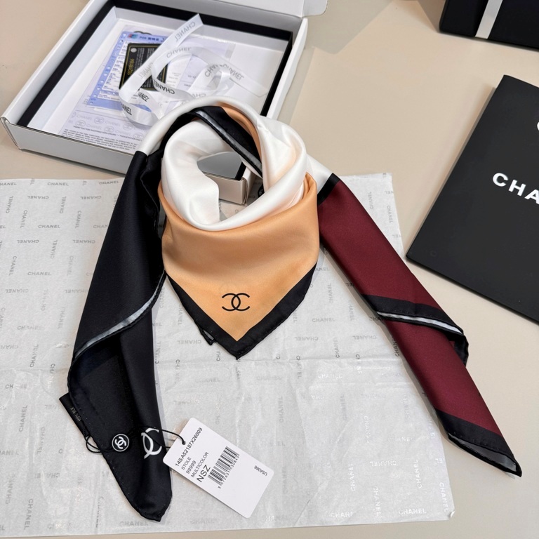 Chanel Single-Sided Silk Scarf-076