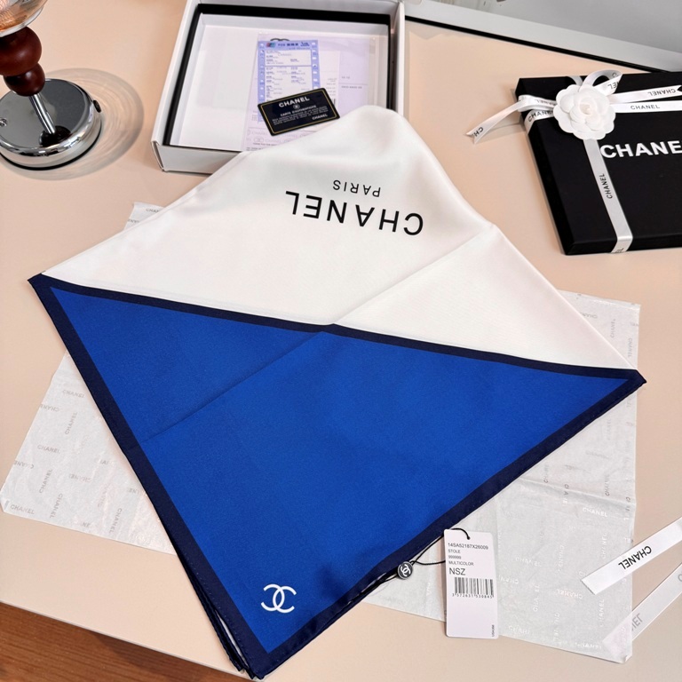Chanel Single-Sided Silk Scarf-074
