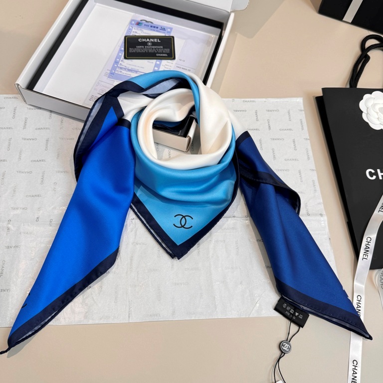 Chanel Single-Sided Silk Scarf-073