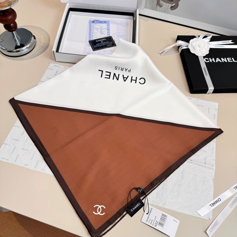 Chanel Single-Sided Silk Scarf-071
