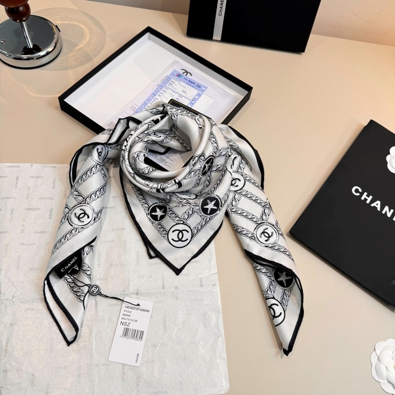Chanel Single-Sided Silk Scarf-063
