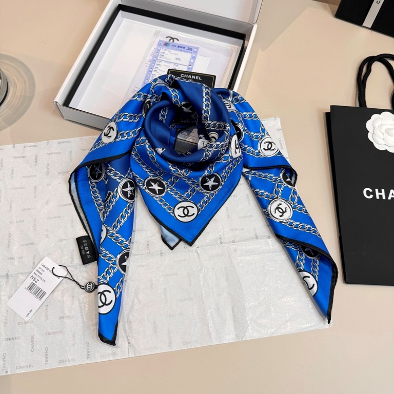 Chanel Single-Sided Silk Scarf-054
