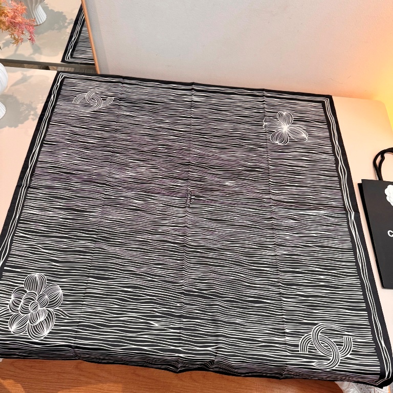 Chanel Single-Sided Silk Scarf-034