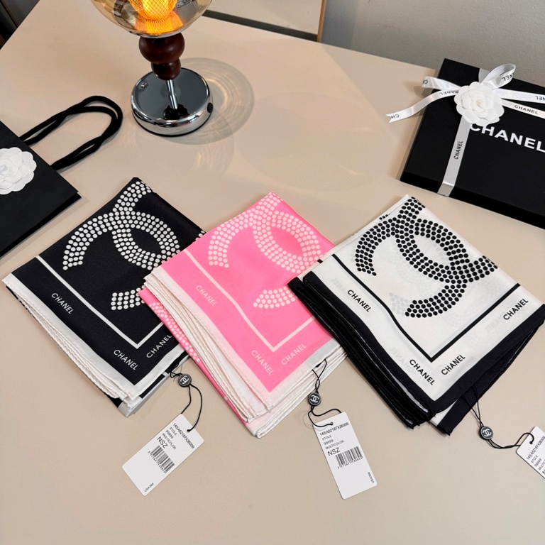 Chanel Single-Sided Silk Scarf-033