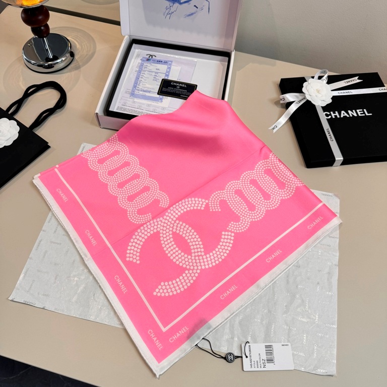 Chanel Single-Sided Silk Scarf-029