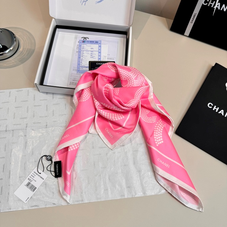 Chanel Single-Sided Silk Scarf-028