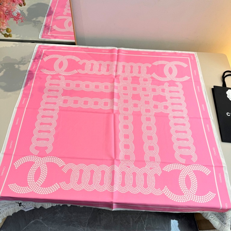 Chanel Single-Sided Silk Scarf-027
