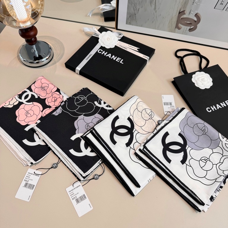 Chanel Single-Sided Silk Scarf-023