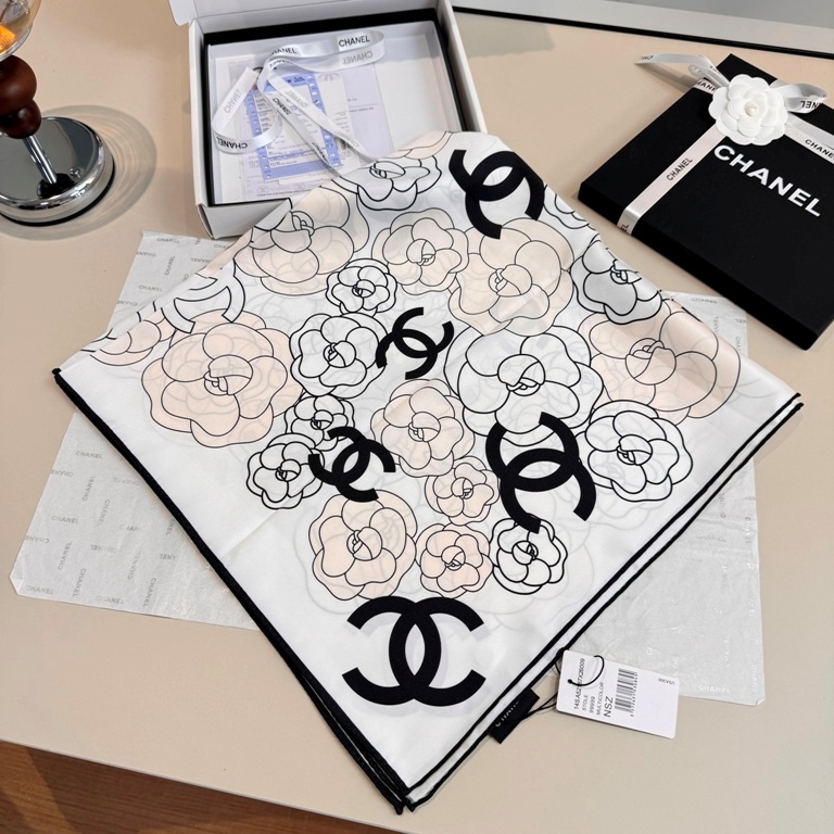 Chanel Single-Sided Silk Scarf-013