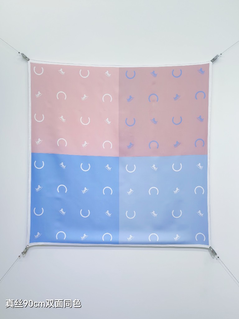 Celine Double-Sided Silk Scarf-013