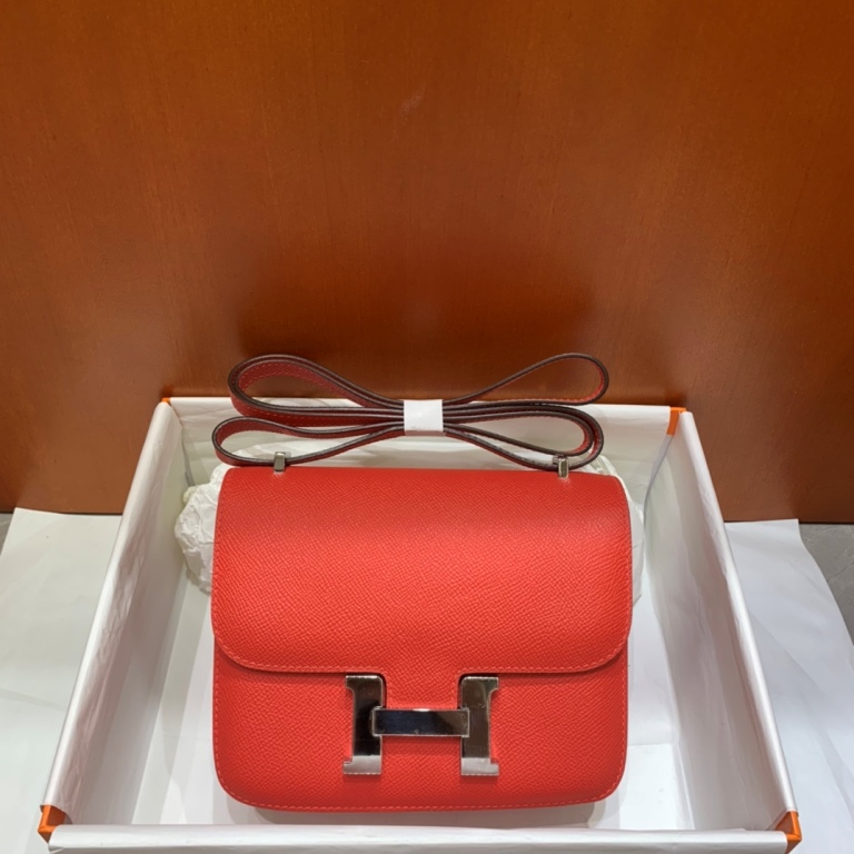 Constance 18cm-Epsom Leather(rouge coeur)-011
