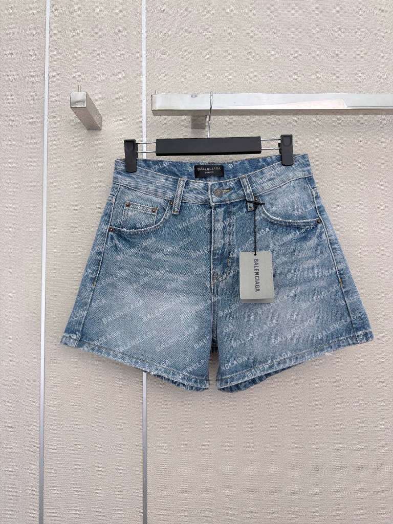 Balenciaga Shorts in Denim(w)-A