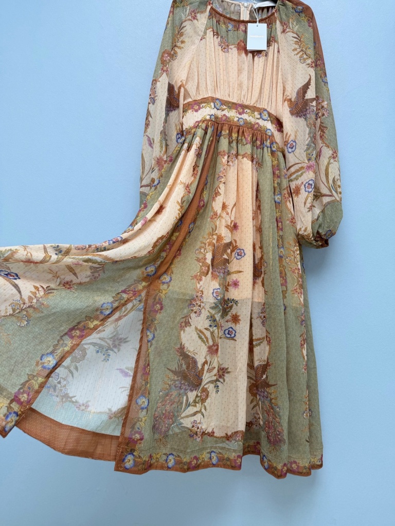 Indra Waisted Maxi Dress-C