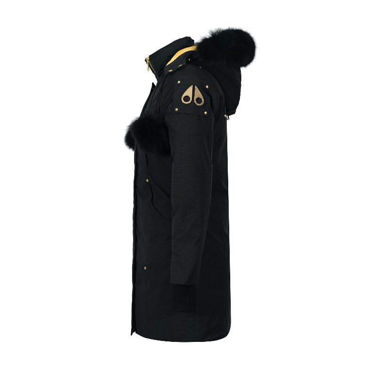MK Gold Stirling Shearling Trim Parka-A