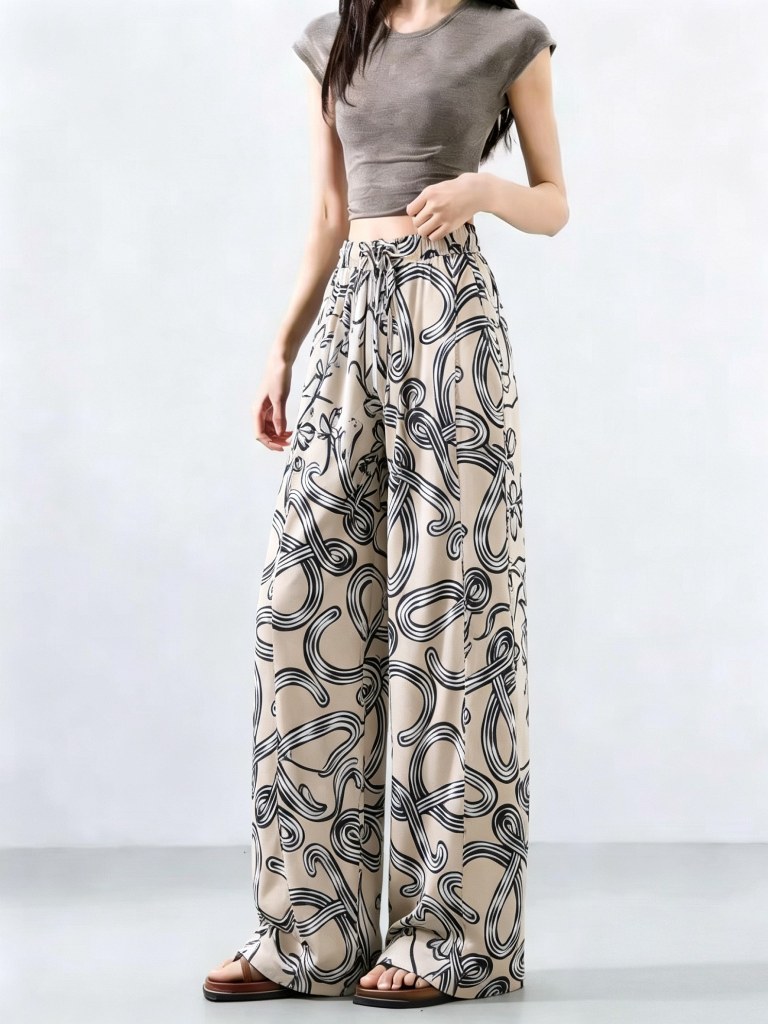 LOEWE Elasticated Trousers in Silk(w)-A