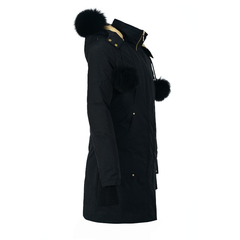 MK Gold Stirling Shearling Trim Parka-A