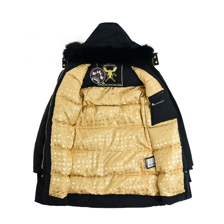 MK Gold Stirling Shearling Trim Parka-A