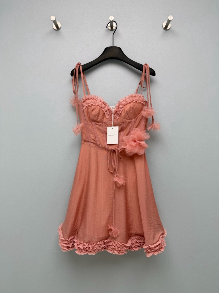 Luna Ruffle Mini Dress-B2