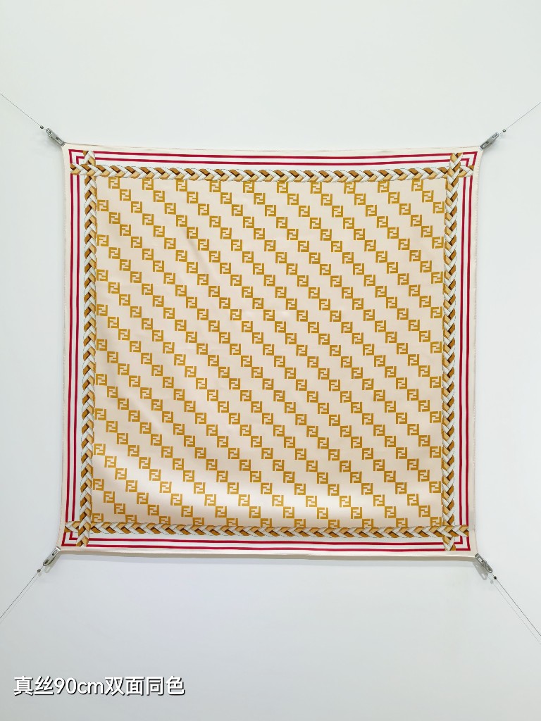Fendi Double-Sided Silk Scarf-041