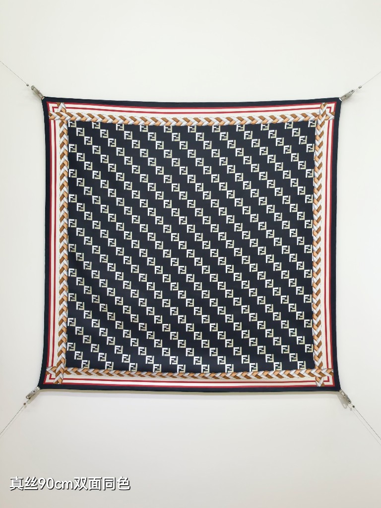 Fendi Double-Sided Silk Scarf-036