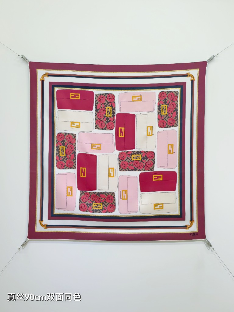 Fendi Double-Sided Silk Scarf-030