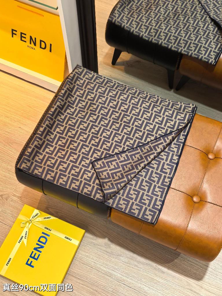Fendi Double-Sided Silk Scarf-028