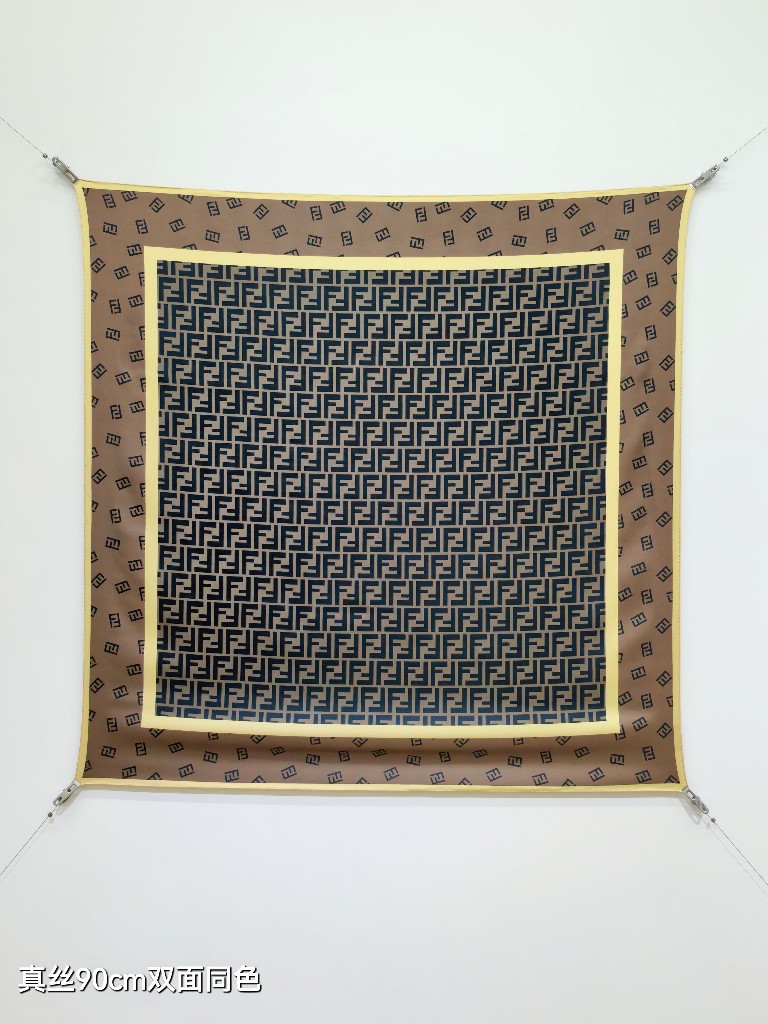Fendi Double-Sided Silk Scarf-021