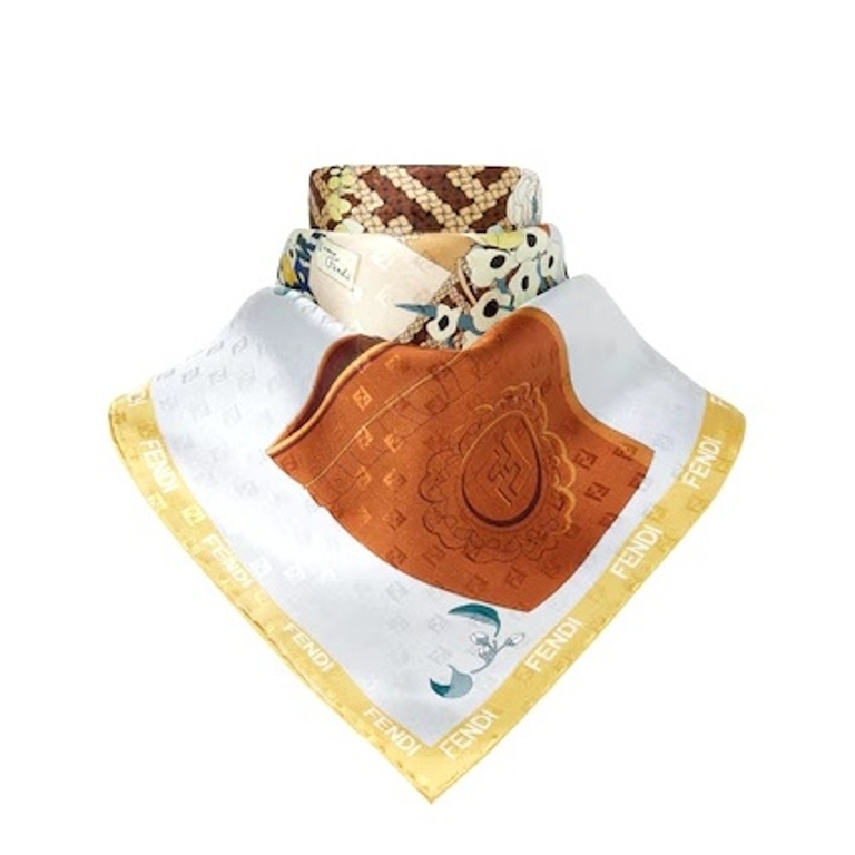 Fendi Double-Sided Silk Scarf-012