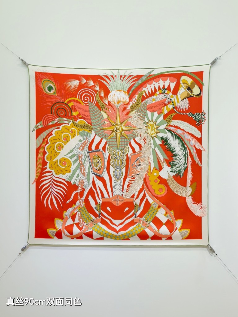 Hermes Double-Sided Silk Scarf-480