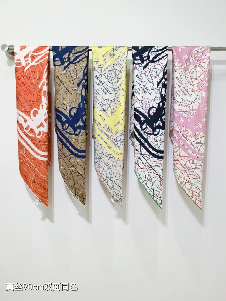 Hermes Double-Sided Silk Scarf-463