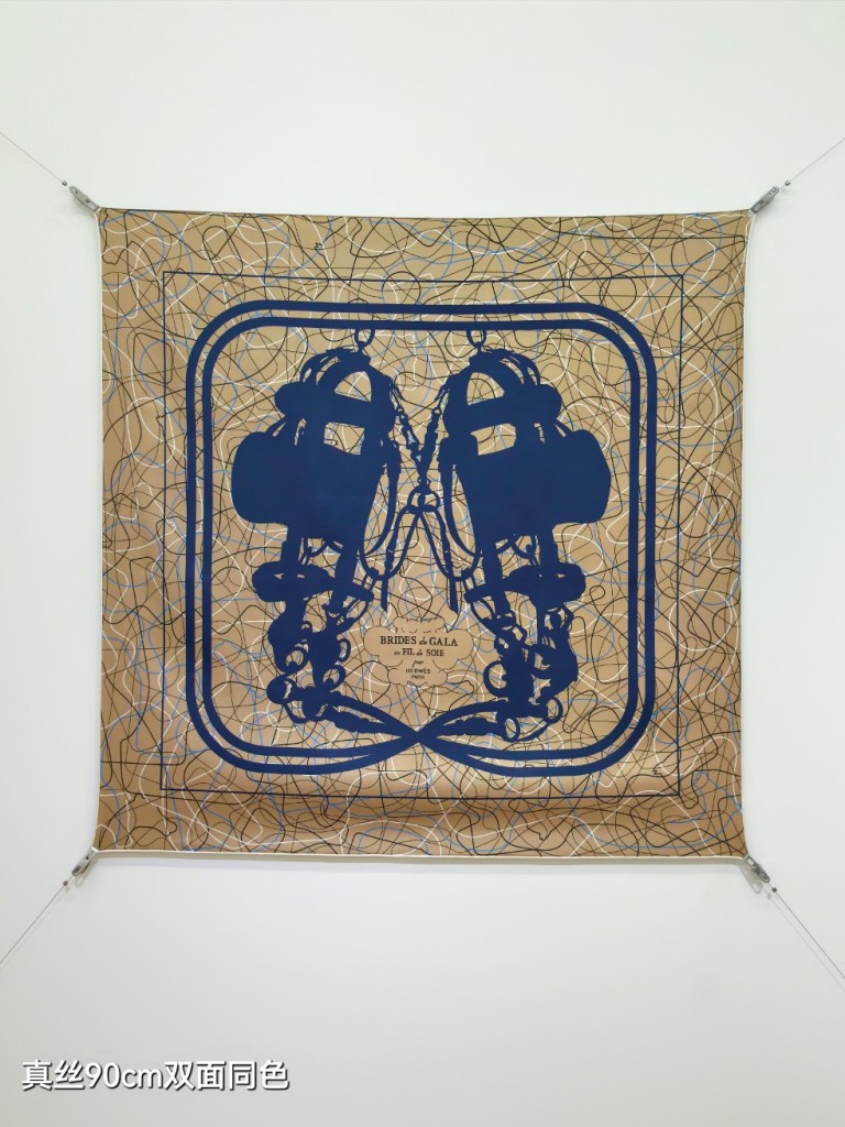 Hermes Double-Sided Silk Scarf-459