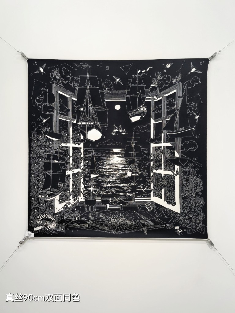 Hermes Double-Sided Silk Scarf-440