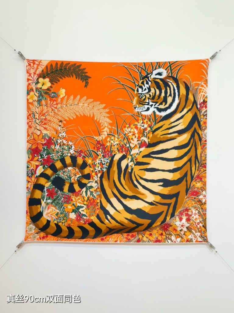 Hermes Double-Sided Silk Scarf-399