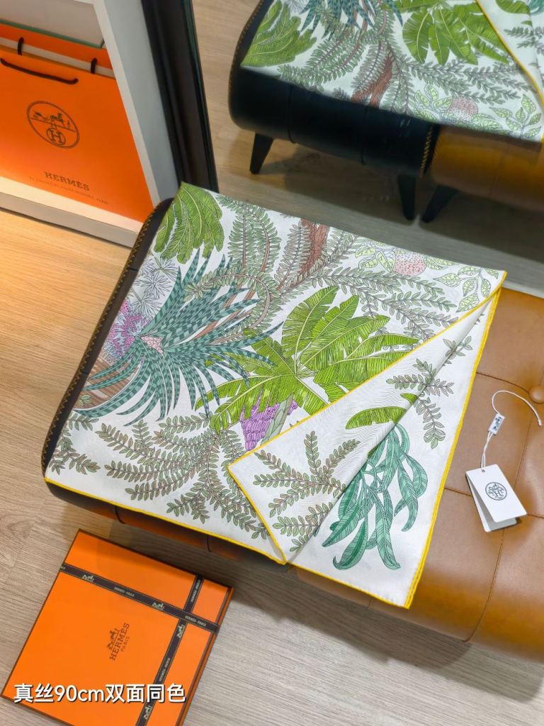 Hermes Double-Sided Silk Scarf-384
