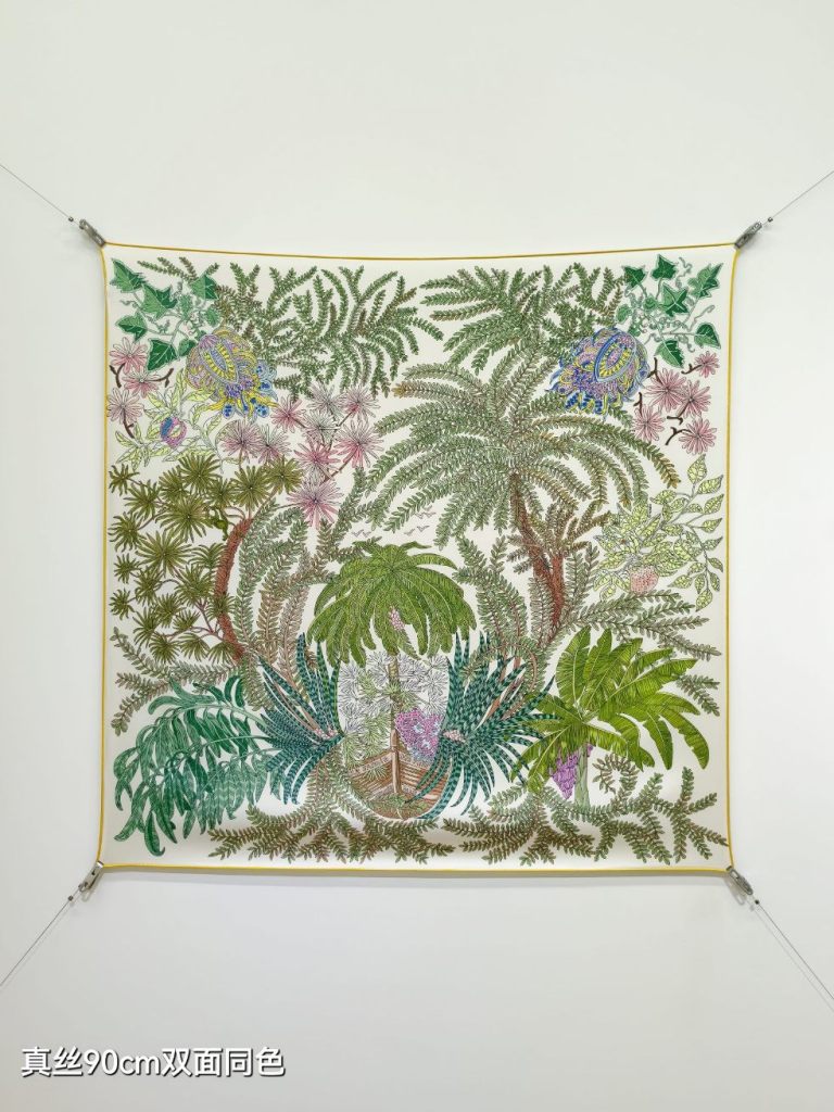 Hermes Double-Sided Silk Scarf-383