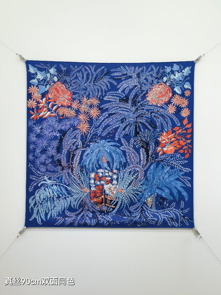 Hermes Double-Sided Silk Scarf-379