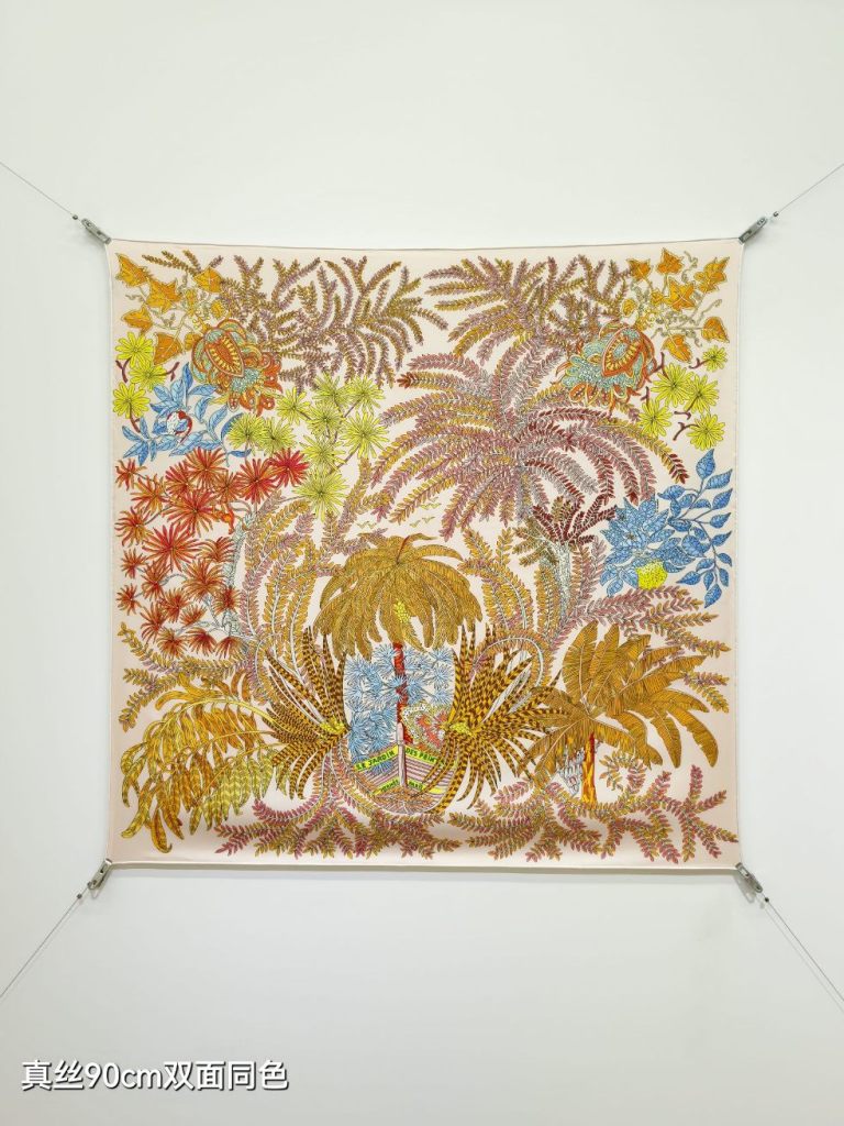 Hermes Double-Sided Silk Scarf-377