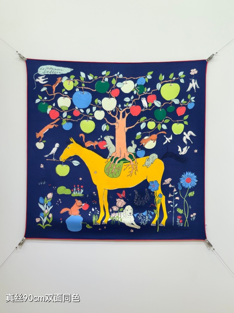 Hermes Double-Sided Silk Scarf-370