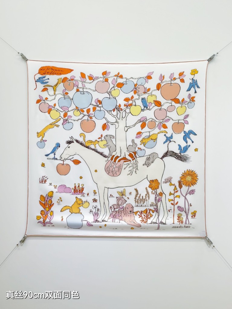 Hermes Double-Sided Silk Scarf-367