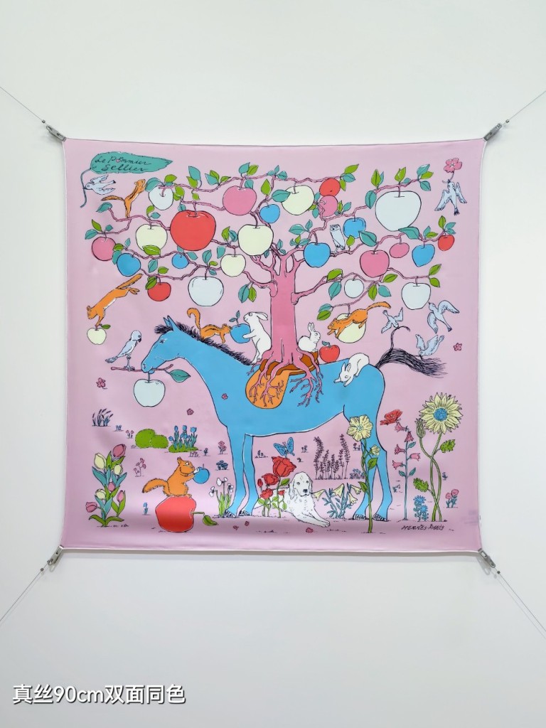 Hermes Double-Sided Silk Scarf-364