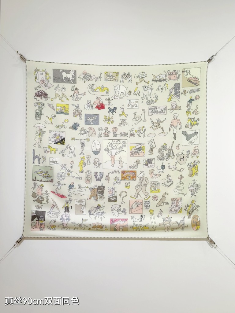 Hermes Double-Sided Silk Scarf-329
