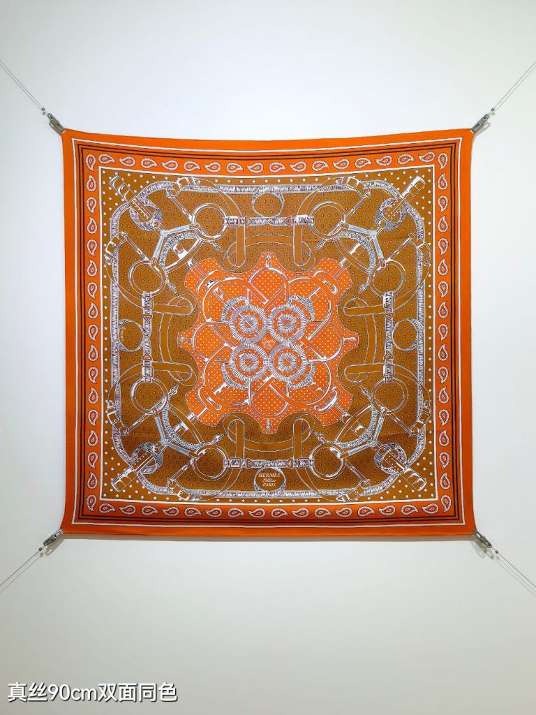 Hermes Double-Sided Silk Scarf-317