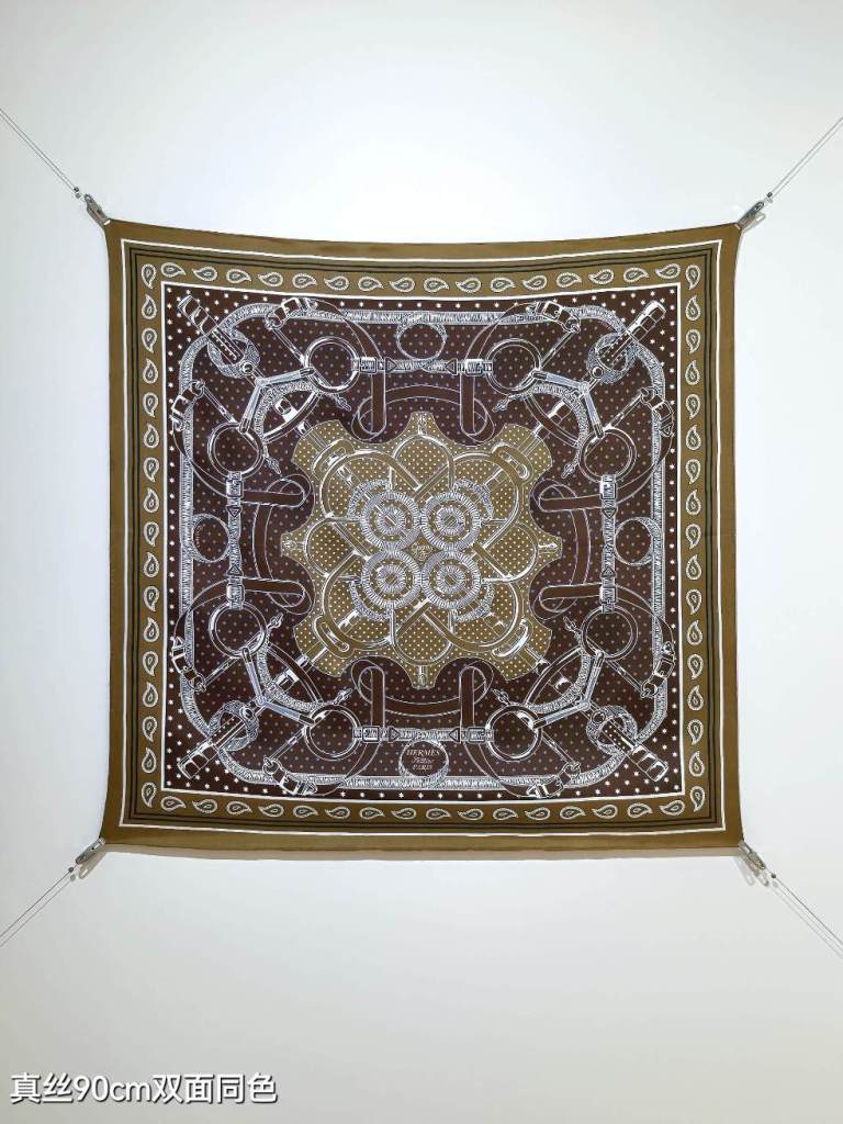 Hermes Double-Sided Silk Scarf-314