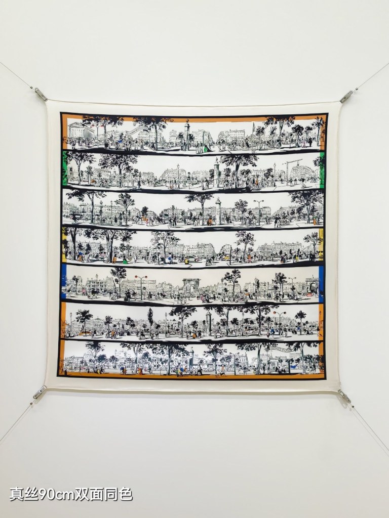 Hermes Double-Sided Silk Scarf-309
