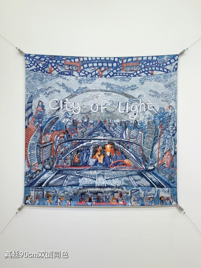 Hermes Double-Sided Silk Scarf-291