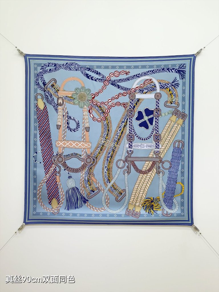 Hermes Double-Sided Silk Scarf-275