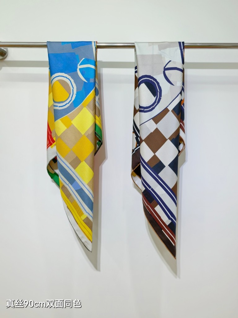Hermes Double-Sided Silk Scarf-271